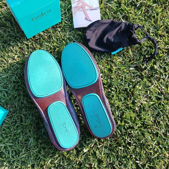 Custom Glitter Silver-Slate Grey Tieks Ballet Flats Sz.9 - Picture 5 of 9